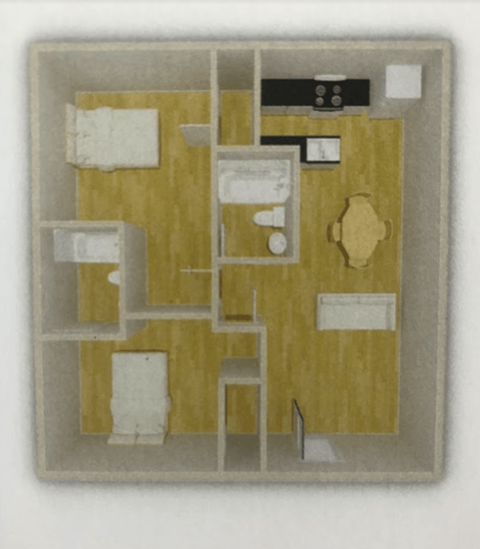 a floor plan of a house with a staircase